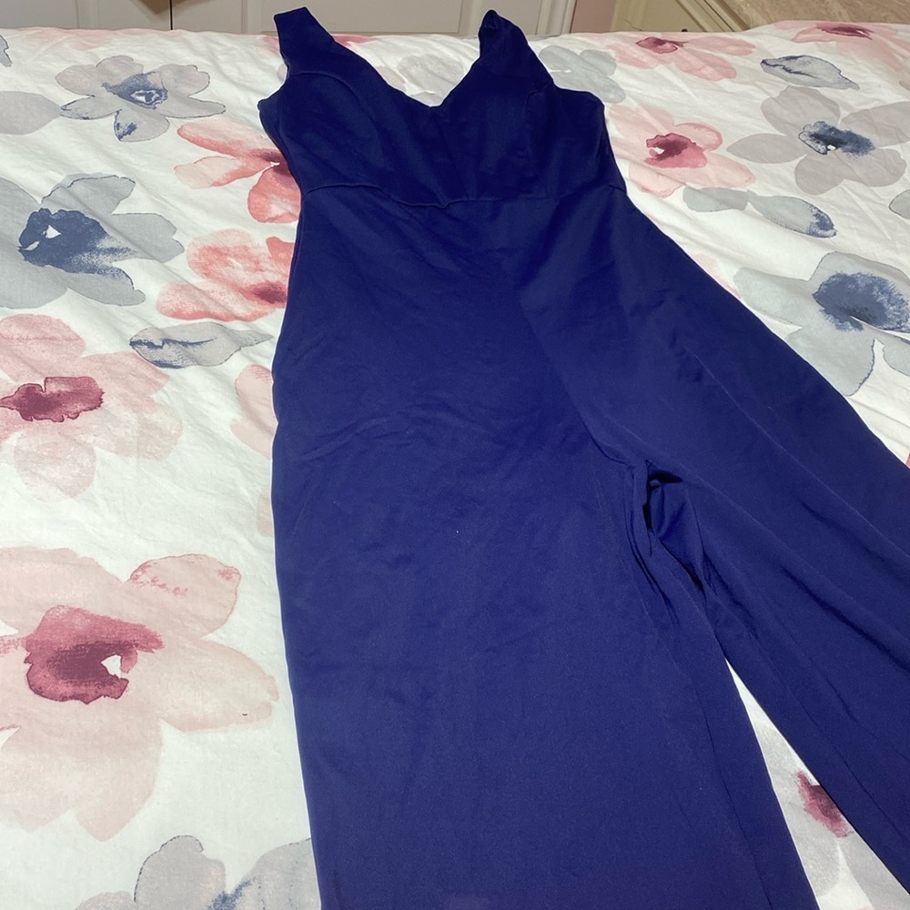 NWT Popilush Wide Leg Sleeveless V-Neck Shapewear Romper Size Medium - Picture 7 of 11